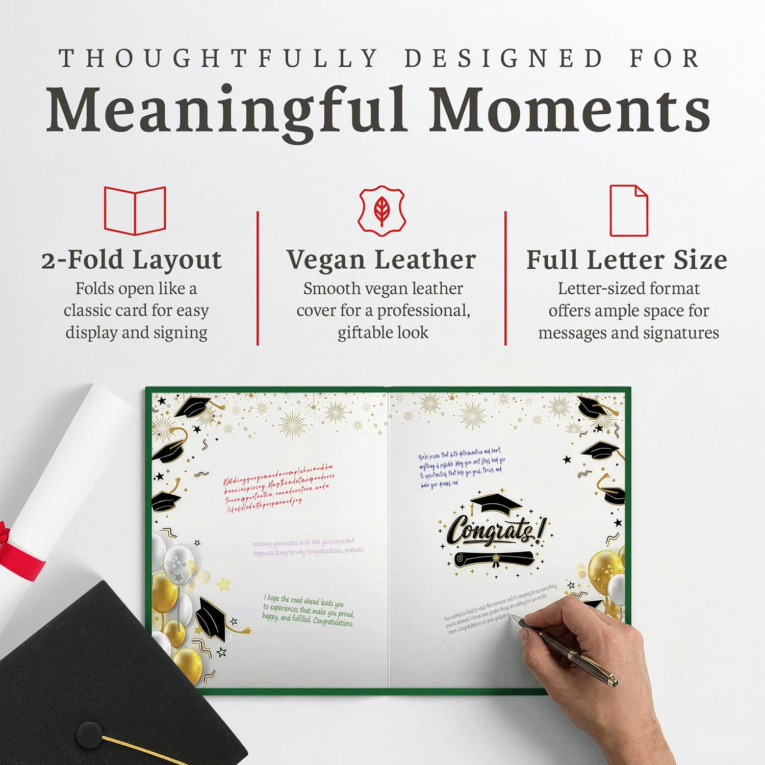 Graduation Guest Book Alternative – The Tassel Was Worth the Hassle (GREEN)